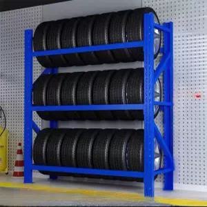 자동차 타이어 랙 정비소 이동식 보조 수리점 보관 블랙 홀더   바이크