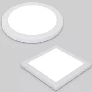 led 원형 사각 슬림 10인치 led 직부등 주광색 슬림엣지 조명등 천장등 거실 욕실 방등 천장 조명 주방