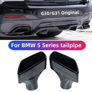 BMW 호환 G30 G31 525i 530i 머플러 팁 스퀘어 노즐  디자인 배기관 용 304 스테인레스 스틸 자동차