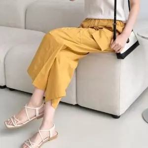 [라일리여성의류] Rly 일상 여성 카고바지 허리 밴드라인 오버핏 하의