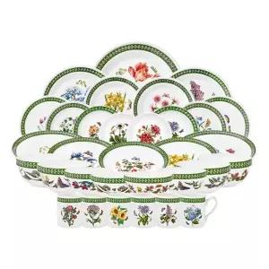 [포트메리온]보타닉가든 에칭 신혼 홈세트4인32p(전상품영국산)