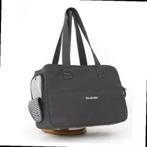 강아지 매쉬창 그레이 미디움 숄더백 이동가방 슬링백