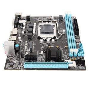LGA1155 소켓 I3 I5 I7용 마이크로 ATX 마더보드, LGA 1155 CPU 슬롯, 채널 DDR3, M.2 NVMe NGFF, 3상 전원, HD VGA 출력