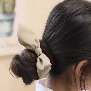 [하프클럽/]리본 스크런치 헤어끈 왕곱창밴드 실크곱창머리끈