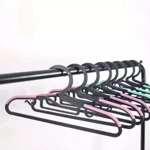 [디베르소]블랑 유아 논슬립 옷걸이 50P(블랙-민트/핑크) 어깨뿔방지