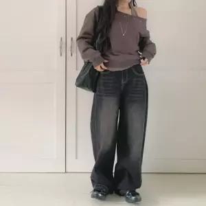 [요즘에] 덴트핀턱와이드데님