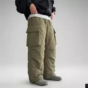 [노멀쉐이크][인생배달바지] 빅카고 벌룬 와이드 패딩 팬츠 (3color)