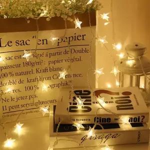 감성 LED 별 모양 전구 조명 [캠핑 차박 와이어 줄 알 테라스 루프탑 옥상전구]