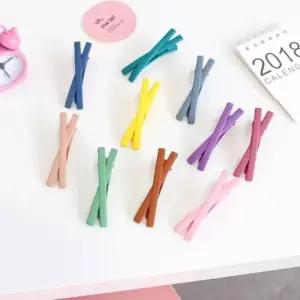 잔머리 포인트 고정 리본 10P 여성 옆머리 집게핀 미니 WFJXGR8