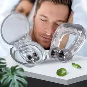 코골기 차단 방지 코골이 자석 집게 실리콘 M12962 J7