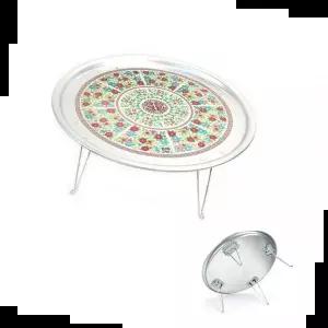 추억의밥상 접이식 양은 시골밥상 별왕대(4~5인용)