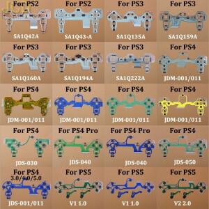 [호환품]JCD 버튼 PS2 PS3 PS4 Pro 슬림 JDS 030 040 050 컨트롤러 용 리본 회로 기판 PS5 전도성 필름 키