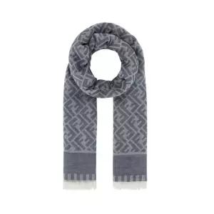 [명품] 25FW FF 자카드 스카프 블루 FXT333 AV9K F04V6