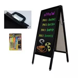 [알티피아]스탠드 보드 카페 입간판 A형 인테리어 블랙 양면 판 카페입간판