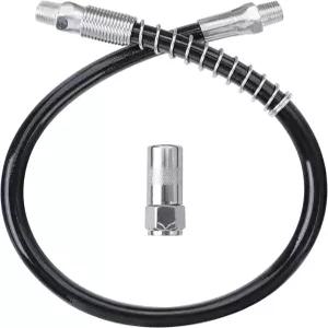 UTOOL 그리스 건 액세서리 키트 18인치 레진 스프링 플렉스 호스 노멀 커플러 1개 NPT 스레드 최대 작동