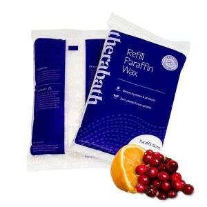 테라바스 파라핀 왁스 리필 - 온열 요법 관절염 불편함, 뻣뻣한 근육, 건조한 피부 에 사용 손, 발, 신체용 깊은 수분 공급 및 보호 미국산, 24파운드. 크랜베리 제스트