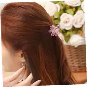 헤어집게핀 라이크헤어집게핀3p(핑크)큐빅나비미니헤어핀