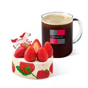 [투썸] 생딸기듬뿍우유생크림(쁘띠)+아메리카노R