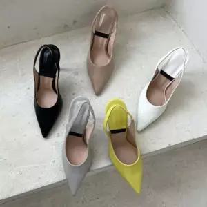 여자구두 여성 스틸레토 슬링백 구두 하이힐 데일리 뾰족 슈즈