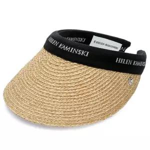 [헬렌카민스키]국내배송 25FW 헬렌카민스키 비앙카 바이저 썬캡 HAT50265 NATURAL BLACK LOGO