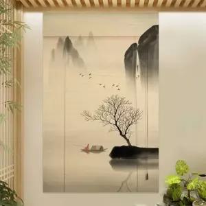 대나무커튼 문발 파티션 복고 인테리어 가리개 한옥 접이식