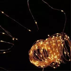 비타리토 WKM879O7 태양광 LED 200구 20M 웜색 전구 트리장식