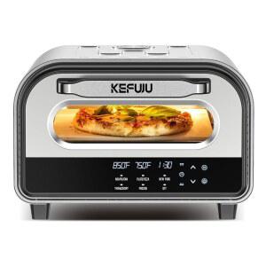 피자 오븐 실내 제조기 화씨 850도에서 90년대 12인치 만들기 재가열 없이 연속 베이킹이 가능한 카운터탑 전기 6가지 사전 모드가 포함된 쿠커 스톤앤필