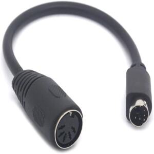 NUOLIANXIN PS/2 to AT 키보드 케이블 어댑터-6 핀 미니 소형 호환 Din Male 5 MIDI Female