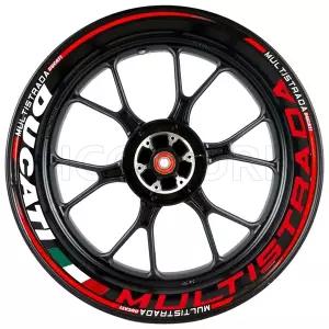 호환  Motorcycle Accessories Wheel Hub Wheel Rim Sticker Reflective Stickers for Ducati Mst 950s1260