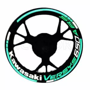호환  Motorcycle Accessories Wheel Hub Wheel Rim Sticker Reflective Stickers Waterproof for Kawasaki