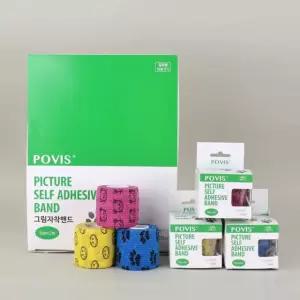 수성 포비스 캐릭터 3종 그림 자착밴드 압박 스포츠밴드 2인치(5cm) x 12롤 1박스