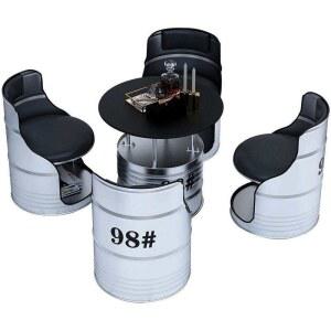 레트로 깡통 드럼통 테이블 테라스 1개 고깃집 술집 주점 가구 업소용 컬러 빈티지 거실