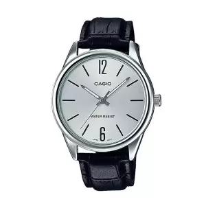 [신세계라이브쇼핑]카시오 MTP-V005L-7B 남성 라운드 아날로그 가죽 손목 시계