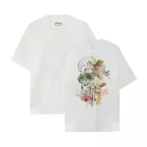 우영미 시티 그래픽 남성 반팔티셔츠 W253TS05716W