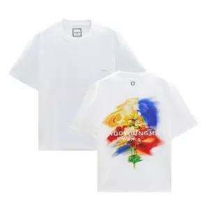 우영미 스웨잉 플라워 남성 반팔티셔츠 W243TS06714W