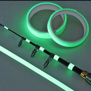 빛나는 발광 낚시 테이프 장비 및 무대 계단 안전을 위한 형광 녹색 높은 가시성 다목적 롤 스티커