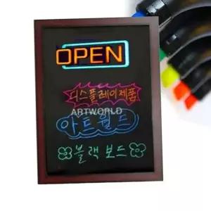 [에이치플러스몰]매장 벽걸이 메뉴판 칠판 블랙 보드 카페 홍보