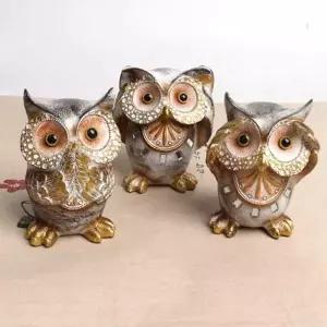 시집살이 GWR891H4 엔틱 부엉이 소품인형(3P)