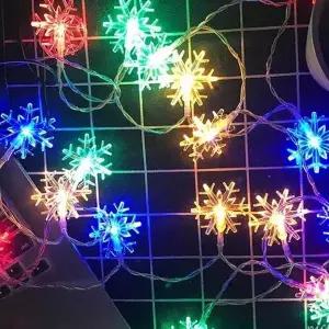 눈꽃 OAC016E3 전구 건전지전구 파티조명 줄조명 눈꽃조명