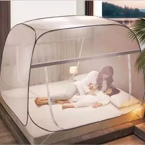 여름 사이즈 일체형 텐트 원터치 패밀리 바닥 모기장