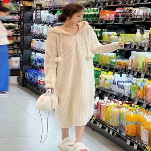 임산부 겨울 원피스 슬림 롱 오피스 직장인 임부복