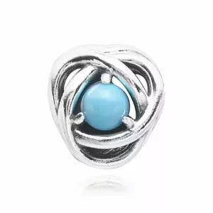 판도라 790064C02 터쿼이즈 블루 이터니티 서클 참(12월탄생석)