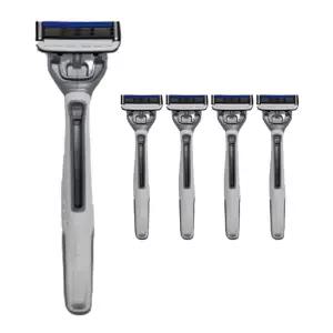 도루코 페이스 식스 6 플러스 6중날 휴대용 면도기 5개