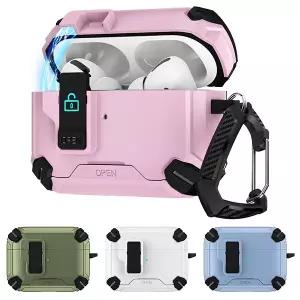 에어팟 프로2세대 프로1세대 호환 마그네틱 락 잠금 맥세이프 범퍼 거치대 카라비너 키링 케이스