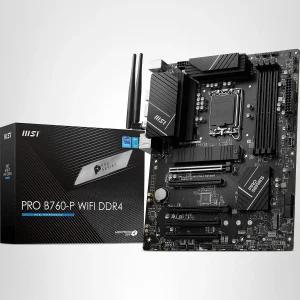 MSI PRO B760-P WiFi DDR4 Pro Series 마더보드(12th 13th 14th 인텔 프로세서 LGA 1700 PCIe 4.0 M.2