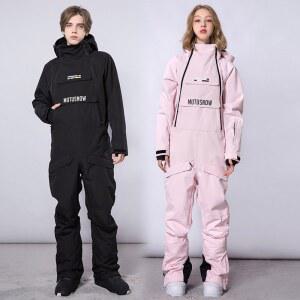 스키복 여성용 바람막이 재킷 아웃도어 따뜻한 스노우보드 방수 스키 겨울 남성 점프수트 세트