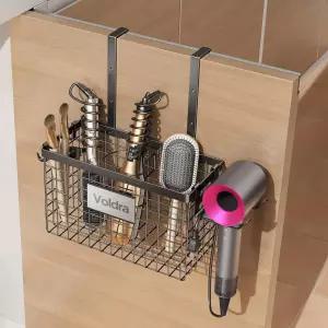 볼드라 헤어 드라이어 홀더 캐비닛 도어 접착식 도구 정리함 벽걸이 조절 가능한 높이 언더 싱크 /평면