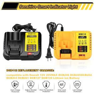 DCB112 리튬 이온 배터리 충전기 DeWalt 10.8V 12V 14.4V 18V 20V DCB609 DCB200