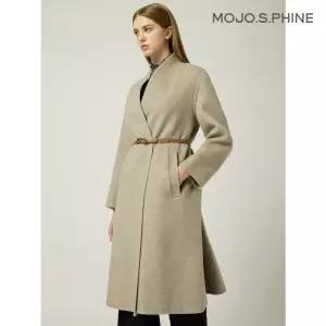 모조에스핀 울 캐시미어 하이넥 롱 코트 ME J244MSG4121137519