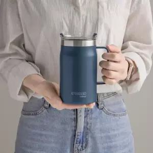 (옵션 스텐락 트렌드머그 550ml)휴대가 간편한 손잡이 텀블러 스텐 304 머그텀블러